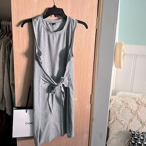 casual dress with tie